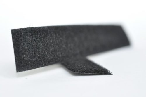 Klettverschluss zum Aufnähen in schwarz und weiß