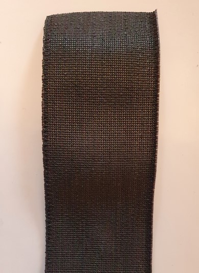 Elastisches Flauschband schwarz 50mm Rueckseite