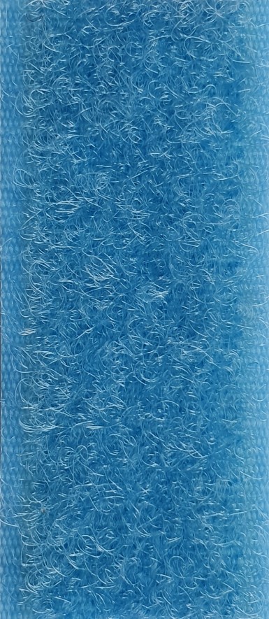 Flauschband Nylon 20mm hellblau